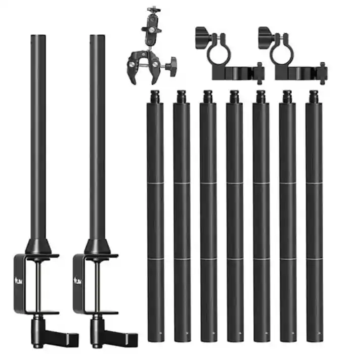 VIJIM LS15 Desktop Photography Stand Youtube Ins Live Streaming Support DSLR Camera Laptop Video Light For Photo Video Studio